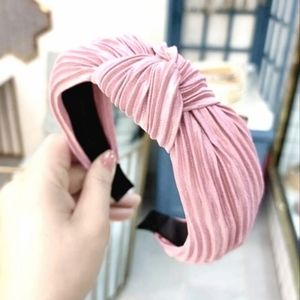 Stefanie Pleated Headband - Light Pink